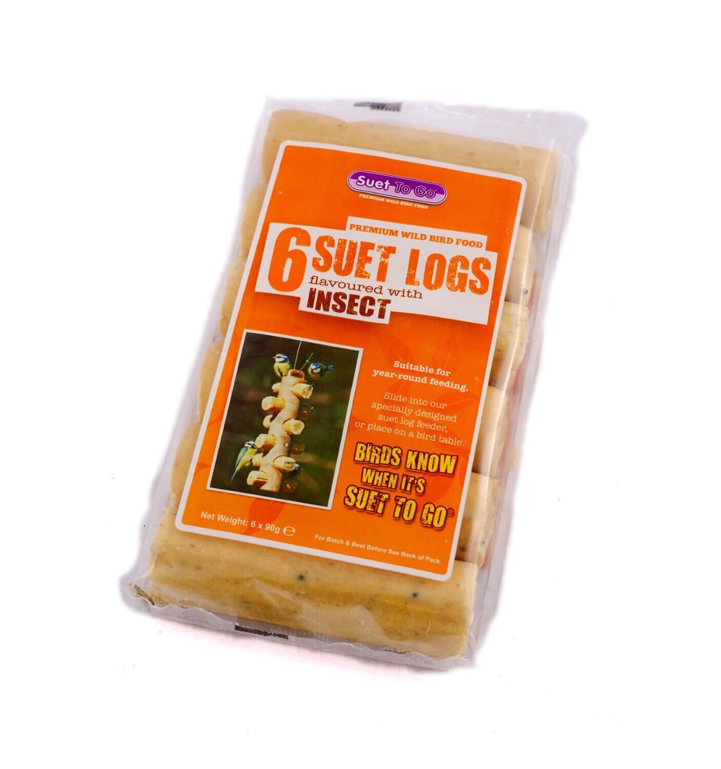 Suet Log Insect 6pk